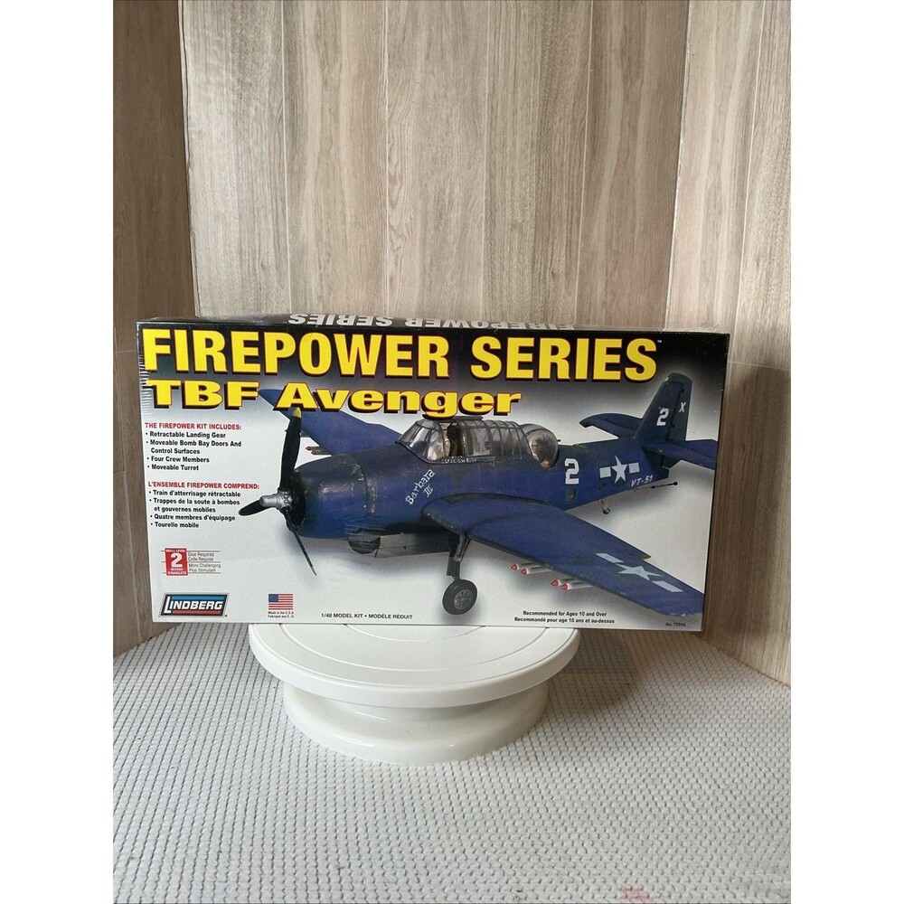Lindberg TBF Avenger Firepower Series 1/48 Scale Kit #75312 FACTORY SEALED